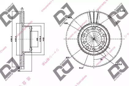 Тормозной диск DJ PARTS BD1124